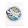 Cartoon shuttle post cards