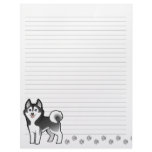 Cartoon Siberian Husky / Alaskan Malamute letterhead