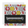 Cartoon Skulls & Bones Halloween Party Invitation