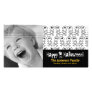 Cartoon Skulls Bones Happy Halloween Photo Card