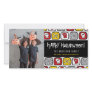Cartoon Skulls Bones Happy Halloween Photo Card