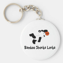 Cartoon Slam Dunking Panda Keychain