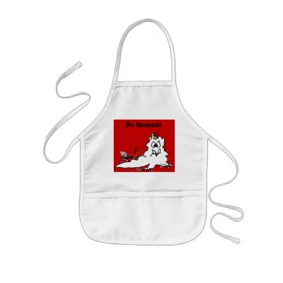 Cartoon Slug Chefs Apron for kids by monsterzoo