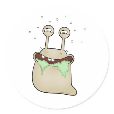cartoon slug sticker by PILIF83