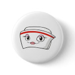 Cartoon Smiling Nurse Hats Pins