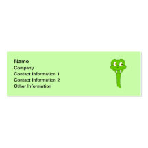 Cartoon Snake Business Card Template