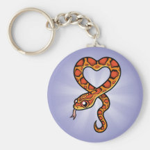 Cartoon Snake Keychain