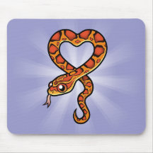 Cartoon Snake Mouse Pad