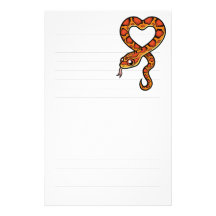 Cartoon Snake Personalized Stationery