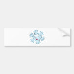 Cartoon Snowflake Bumper Stickers