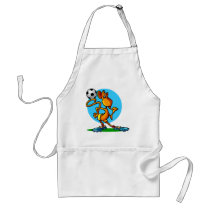 Cartoon Soccer Monkey Aprons