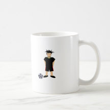 Cartoon Soccer Player Mug