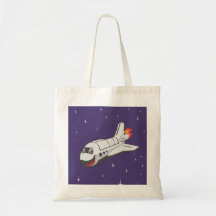 Cartoon Space Shuttle Bags