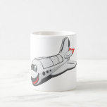 Cartoon Space Shuttle Coffee Mugs