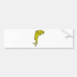 Cartoon Spotted Trout Fish Jumping Bumper Stickers