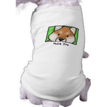 Cartoon Square Shiba Inu Doggie Tshirt