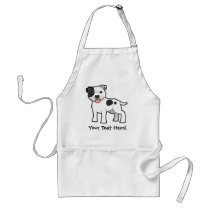 Cartoon Staffordshire Bull Terrier Apron