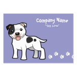 Cartoon Staffordshire Bull Terrier Business Card