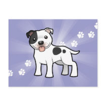 Cartoon Staffordshire Bull Terrier