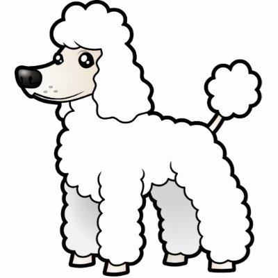 Cartoon Standard/Miniature/Toy Poodle (puppy cut) by CartoonizeMyPet