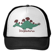 Cartoon Stegosaurus Trucker Hat