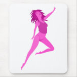 Cartoon Stripper Dancer Woman Lady Mousepad