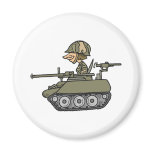 Cartoon Tank Refrigerator Magnets