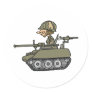 Cartoon Tank Sticker