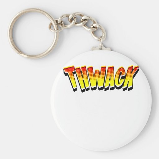 Cartoon THWACK by Chillee Wilson Key Chain