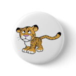 cartoon tiger pinback buttons