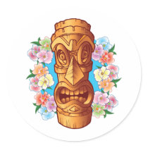 Cartoon Tiki Statue
