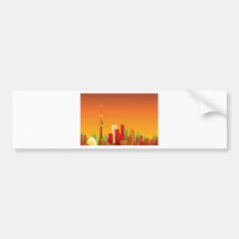 Cartoon Toronto Bumper Stickers