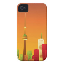 Cartoon Toronto iPhone 4 Covers