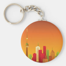 Cartoon Toronto Key Chain