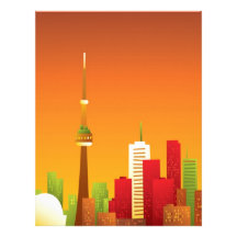 Cartoon Toronto Letterhead Template