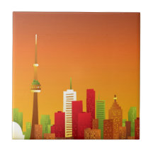 Cartoon Toronto Tiles