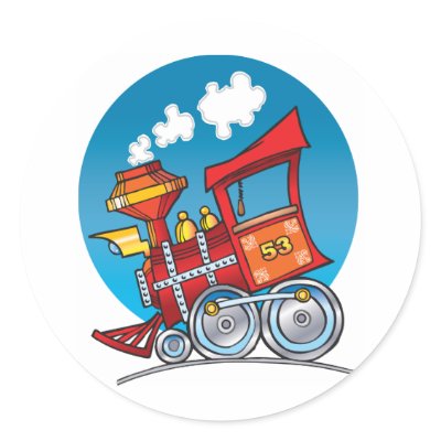 Cartoon Train Engine by wizardofdraws