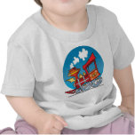 Cartoon Train Engine T Shirt