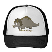 Cartoon Triceratops Mesh Hat