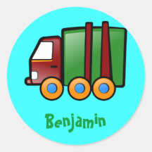 Cartoon Truck Sticker