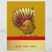 Cartoon Turkey Business Flyer