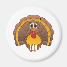 Cartoon Turkey Magnet