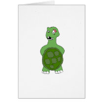 Cartoon Turtle With Black Eye cards