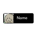 Cartoon Walrus Labels