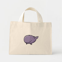 Cartoon Whale Tote Bag