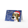Cartoon Xmas Beagle Christmas Card