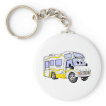 Cartoon Yellow Camper Keychain