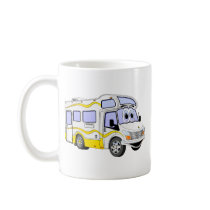 Cartoon Yellow Camper Mug