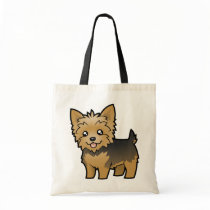 Cartoon Yorkshire Terrier (short hair no bow) Tote Bag