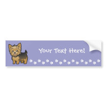 Cartoon Yorkshire Terrier (short hair no bow)